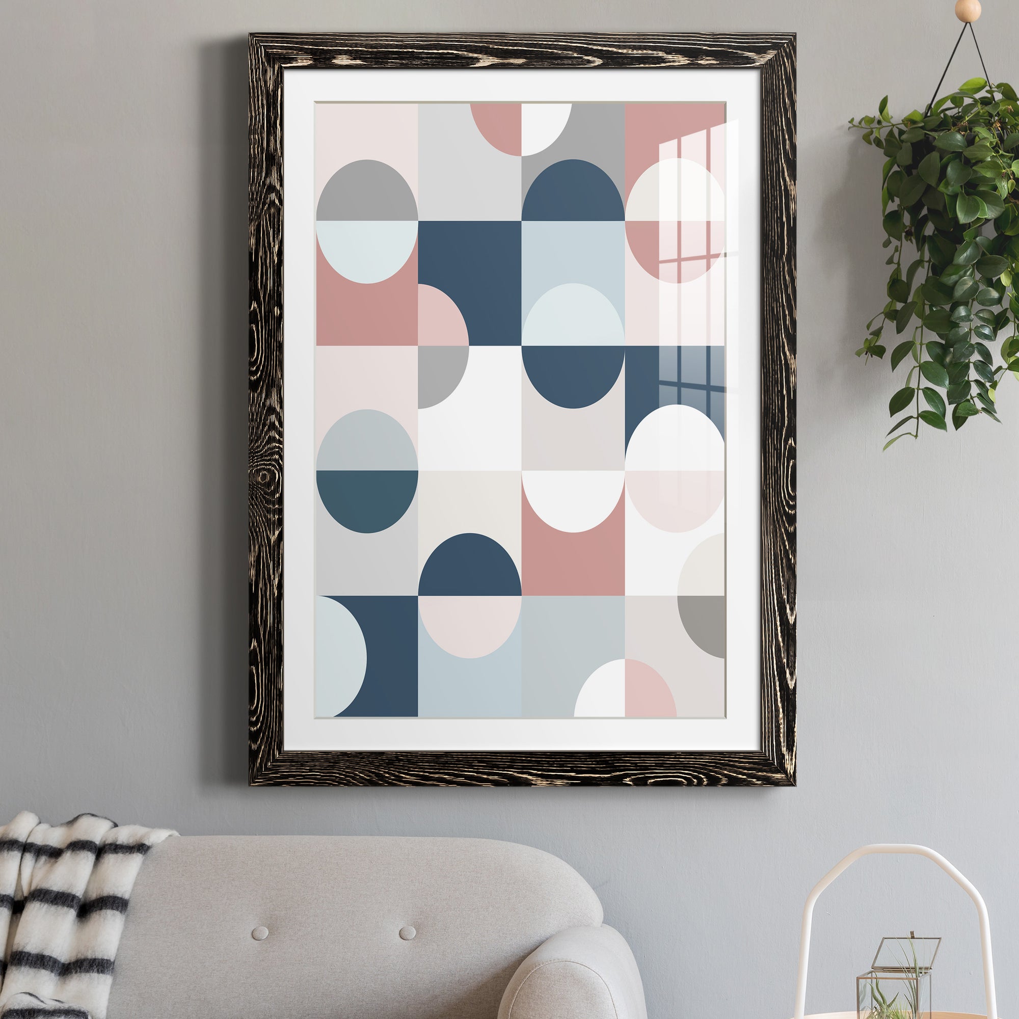 Modern Reflection - Barnwood Framed Art Print