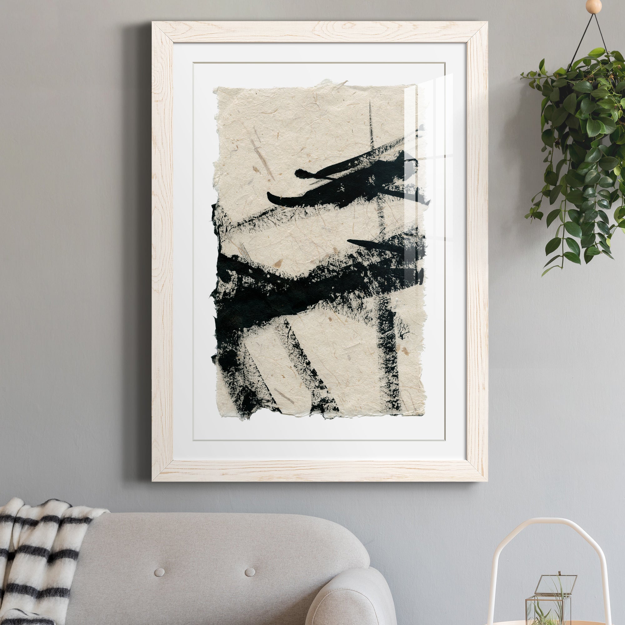 Lines Crossed II - Premium Framed Print - Distressed Barnwood Frame - Ready to Hang