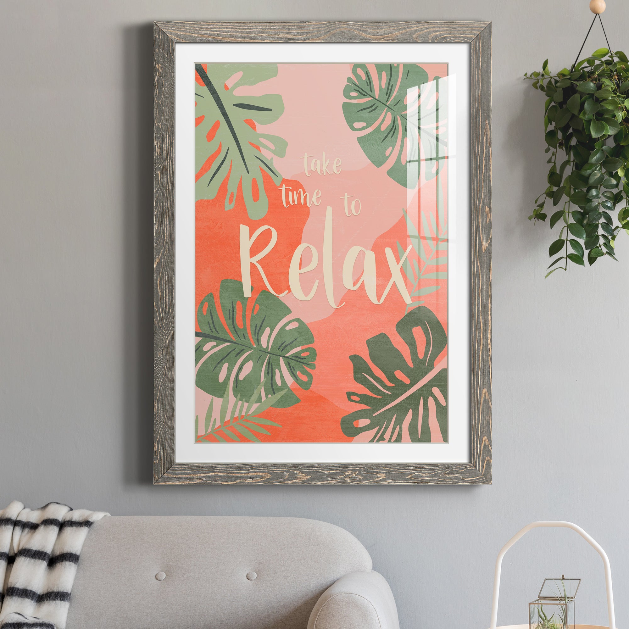 Take Time - Premium Framed Print - Distressed Barnwood Frame - Ready to Hang