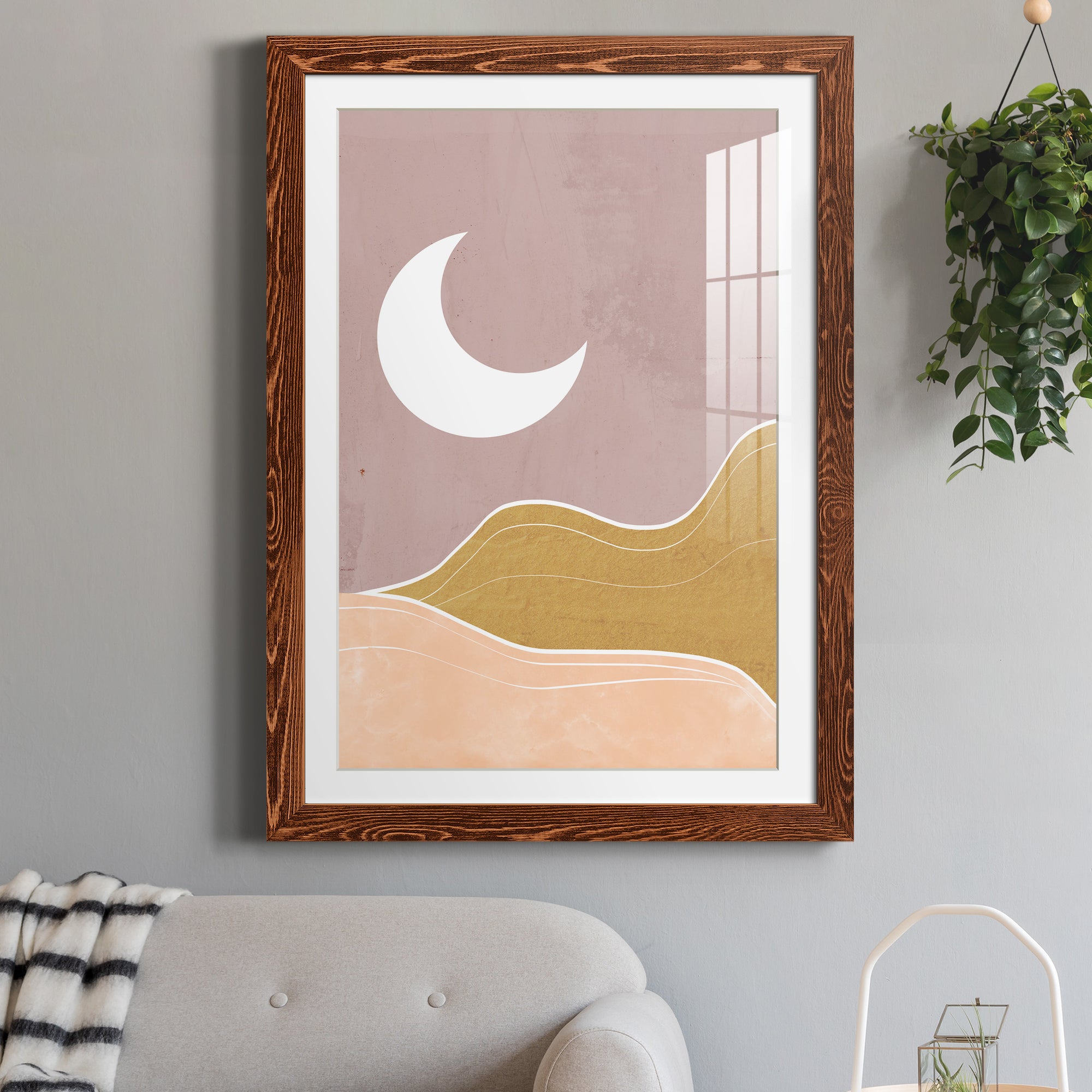 Sedona Moon - Premium Framed Print - Distressed Barnwood Frame - Ready to Hang