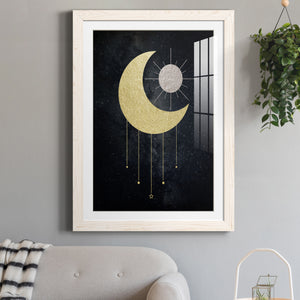 Jeweled Moon - Premium Framed Print - Distressed Barnwood Frame - Ready to Hang