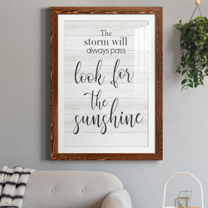 Look for the Sunshine - Premium Framed Print - Distressed Barnwood Frame - Ready to Hang