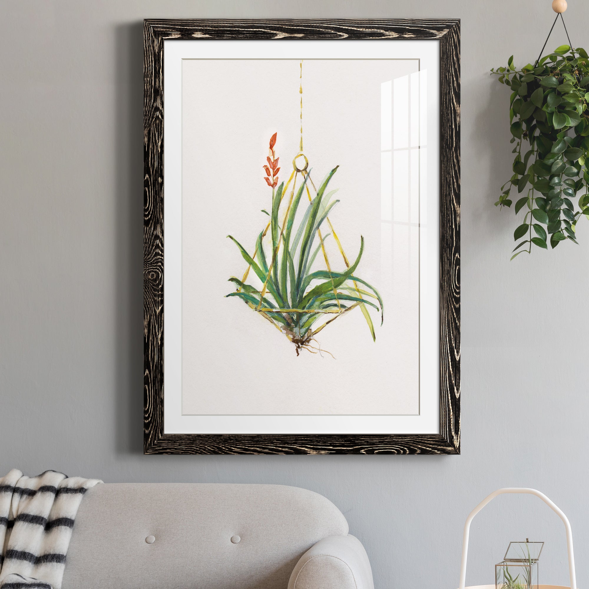 Gardenaire I - Barnwood Framed Art Print