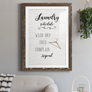 Laundry Complain - Premium Framed Print - Distressed Barnwood Frame - Ready to Hang