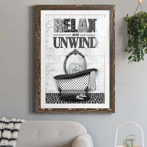 Relax and Unwind - Barnwood Framed Art Print