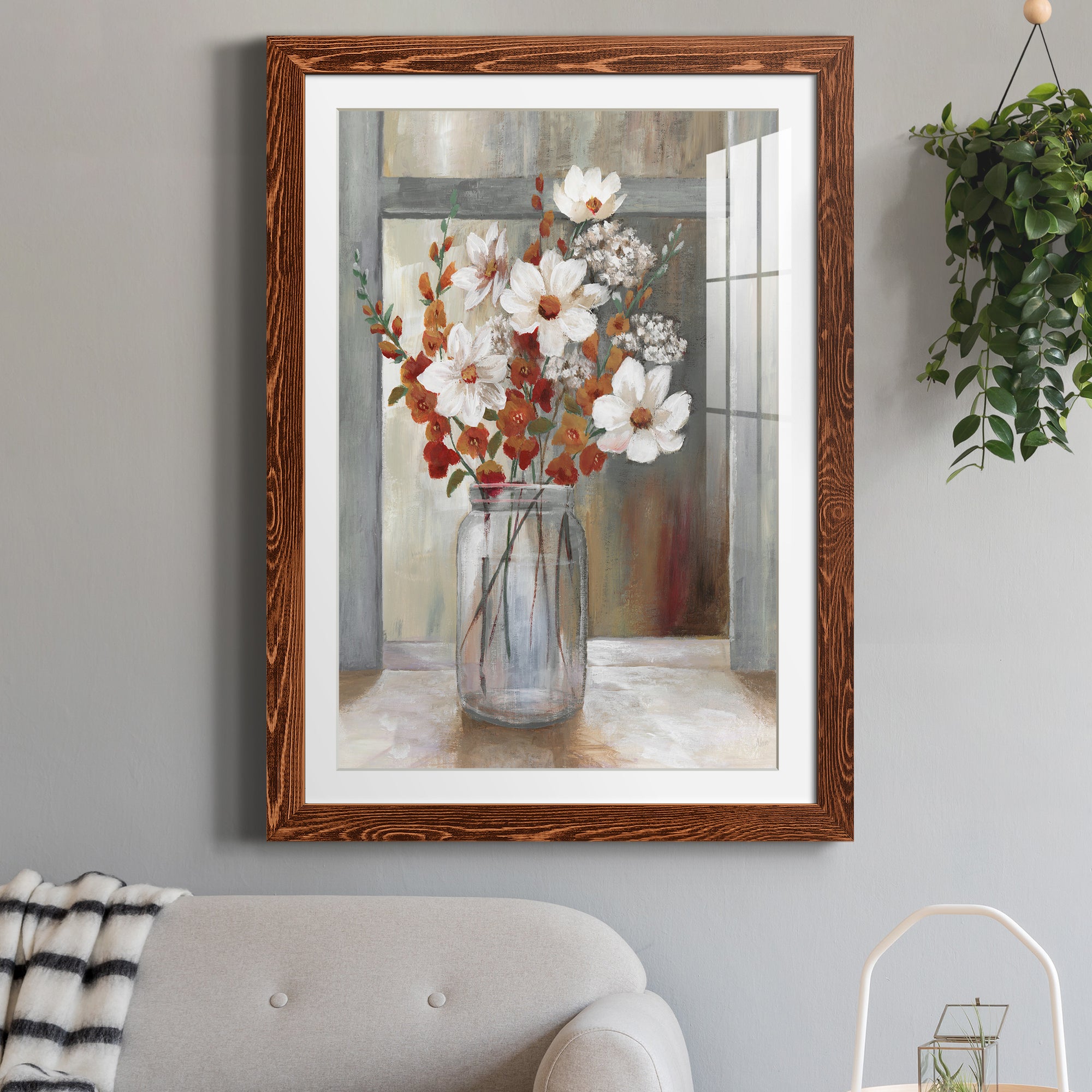 Autumn Spray - Premium Framed Print - Distressed Barnwood Frame - Ready to Hang