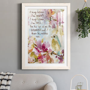 He Watches Me - Barnwood Framed Art Print