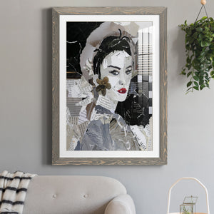Runway Pause - Barnwood Framed Art Print