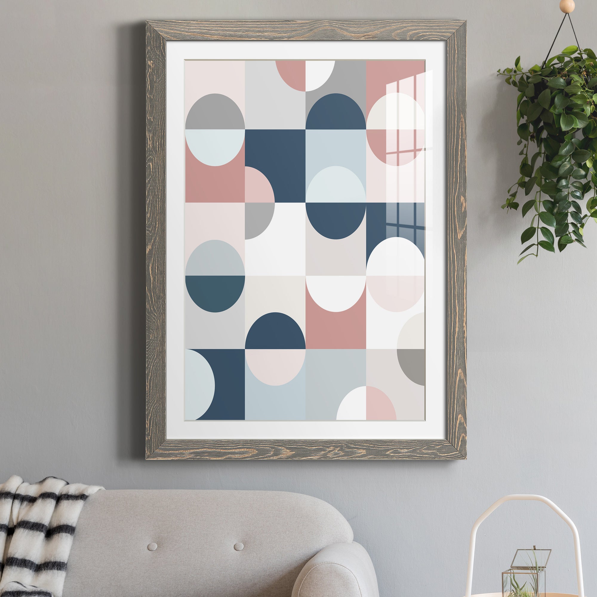 Modern Reflection - Barnwood Framed Art Print