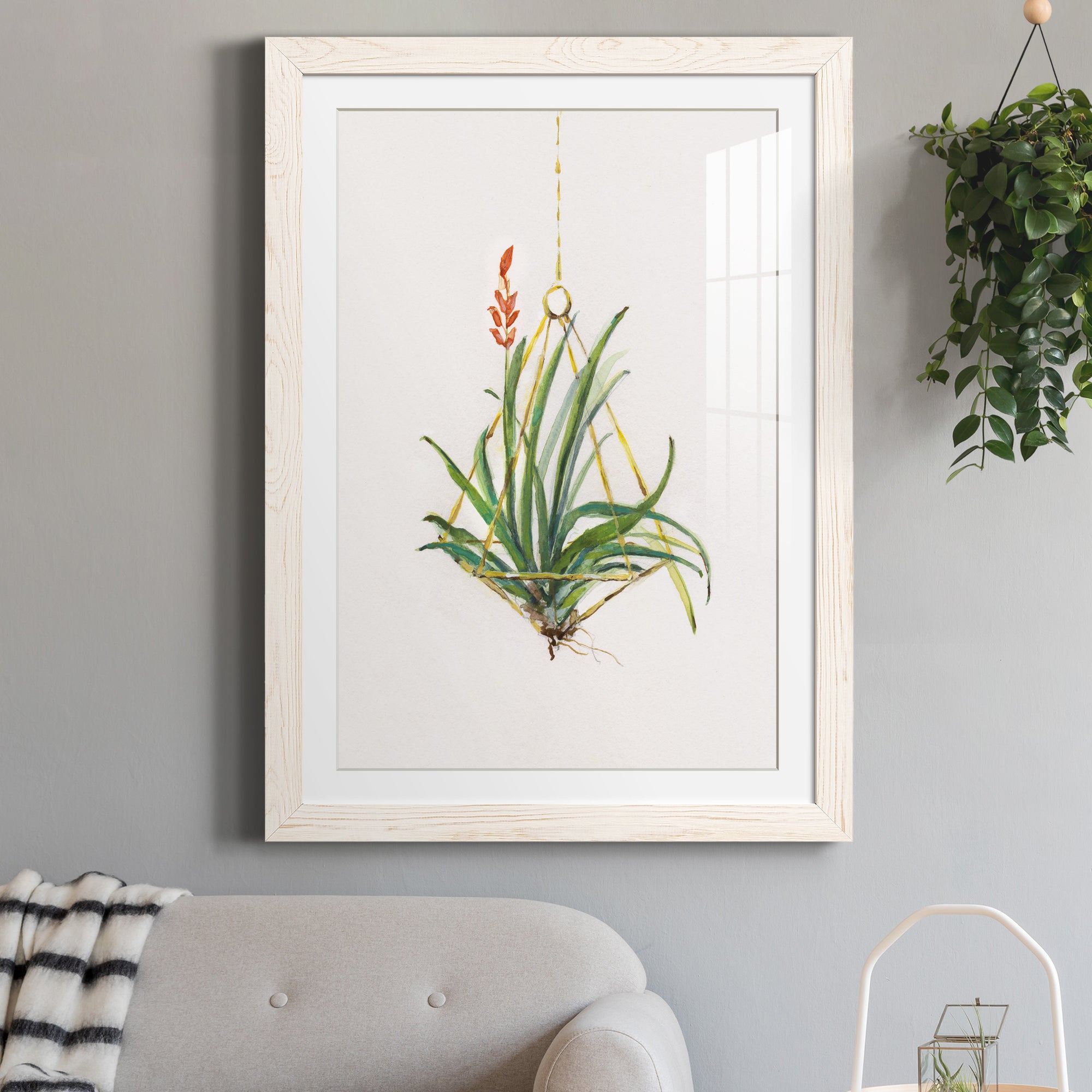 Gardenaire I - Barnwood Framed Art Print