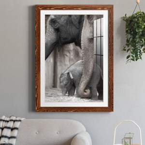 Family Moment - Barnwood Framed Art Print