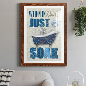 Just Soak - Premium Framed Print - Distressed Barnwood Frame - Ready to Hang