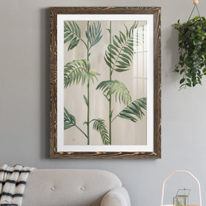 Modern Fronds I - Barnwood Framed Art Print