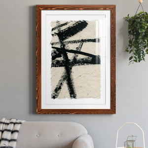 Lines Crossed III - Premium Framed Print - Distressed Barnwood Frame - Ready to Hang