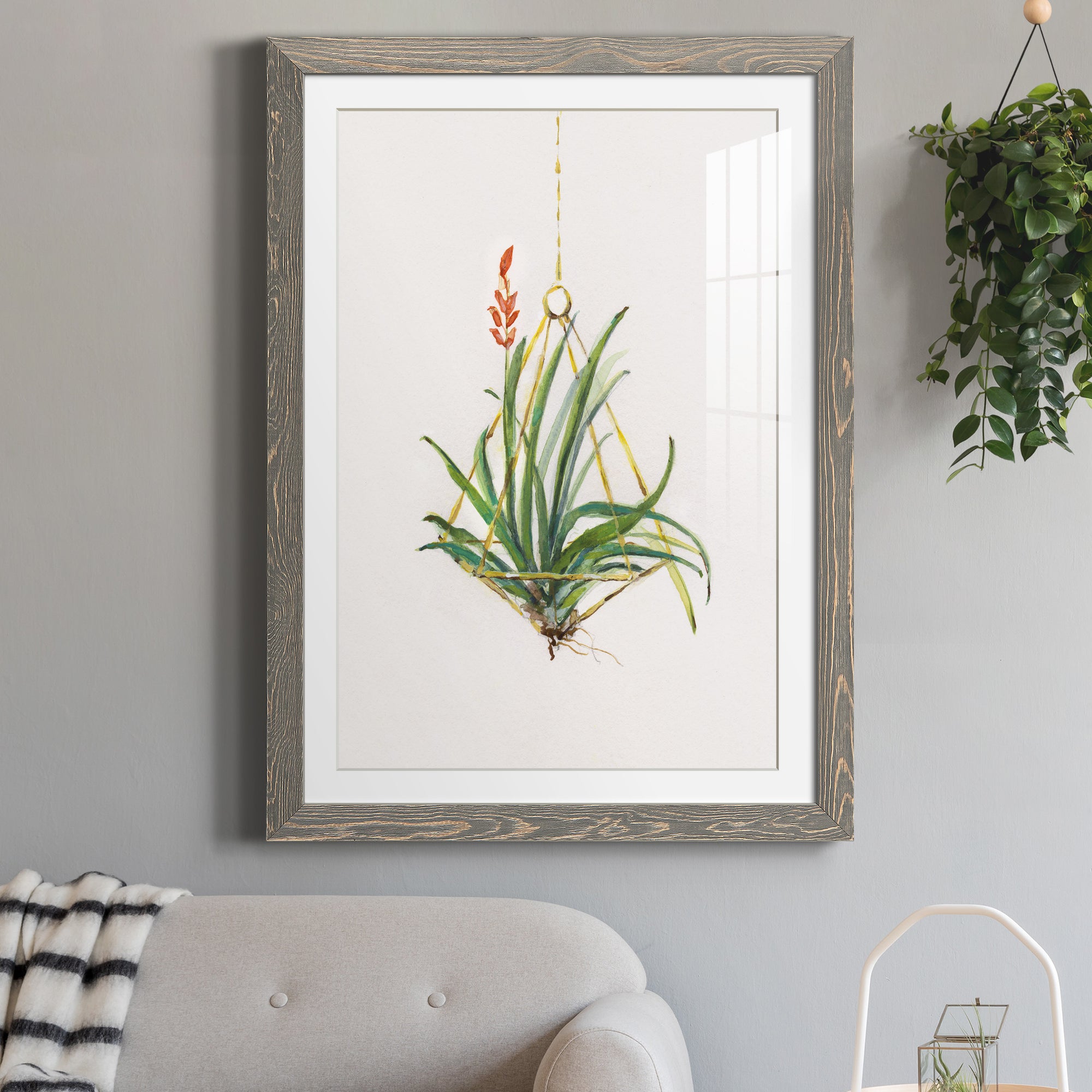Gardenaire I - Barnwood Framed Art Print
