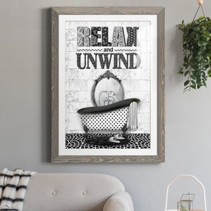 Relax and Unwind - Barnwood Framed Art Print