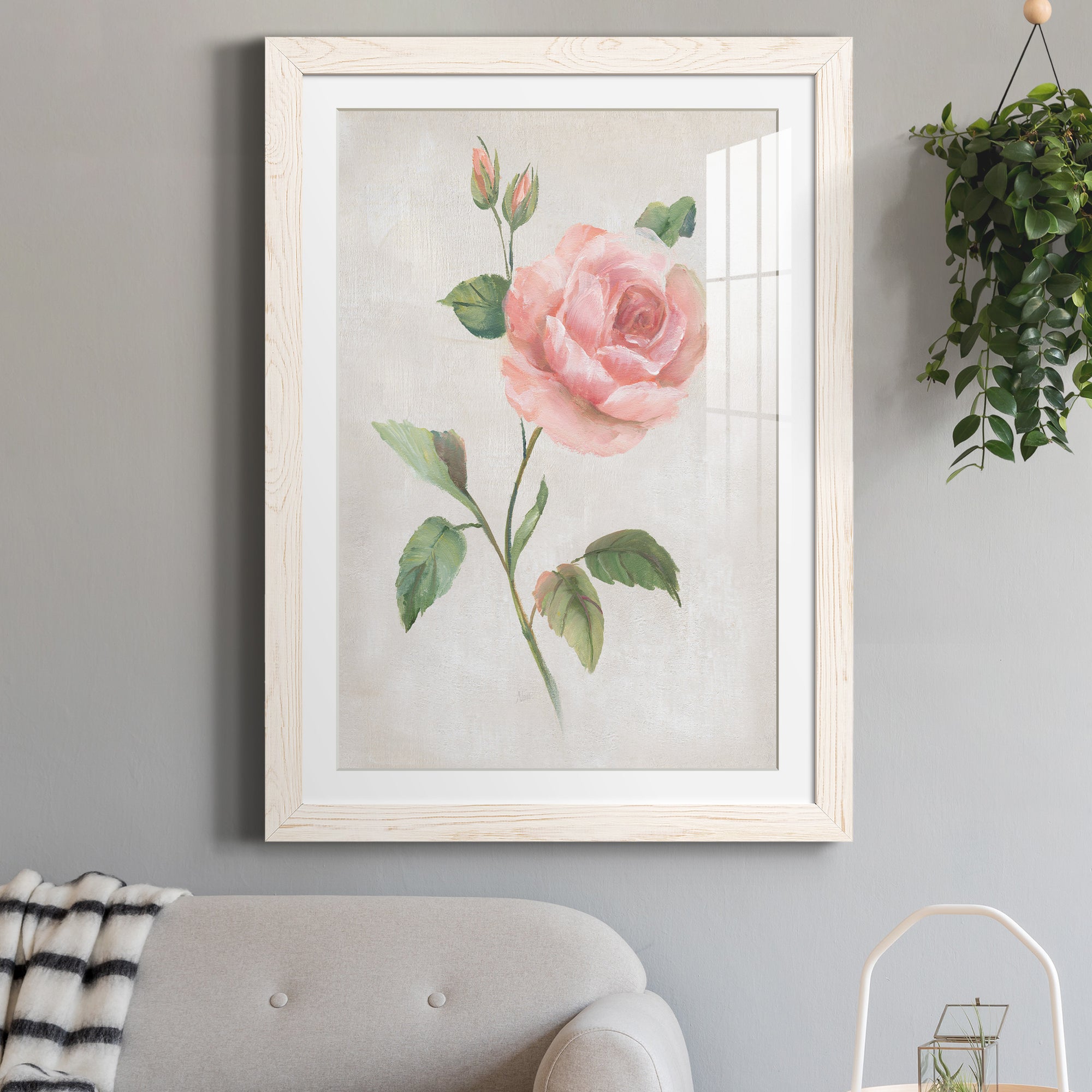 Grandiflora I - Barnwood Framed Art Print