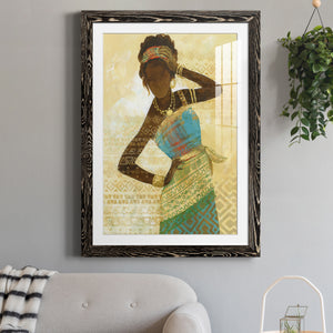 Tribal Vision II - Barnwood Framed Art Print