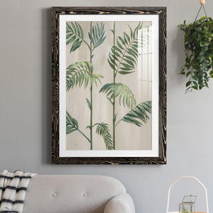 Modern Fronds I - Barnwood Framed Art Print