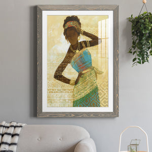 Tribal Vision II - Barnwood Framed Art Print