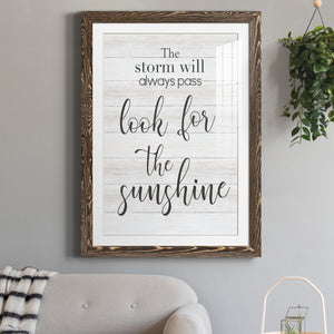 Look for the Sunshine - Premium Framed Print - Distressed Barnwood Frame - Ready to Hang