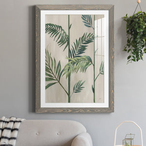 Modern Fronds II - Barnwood Framed Art Print
