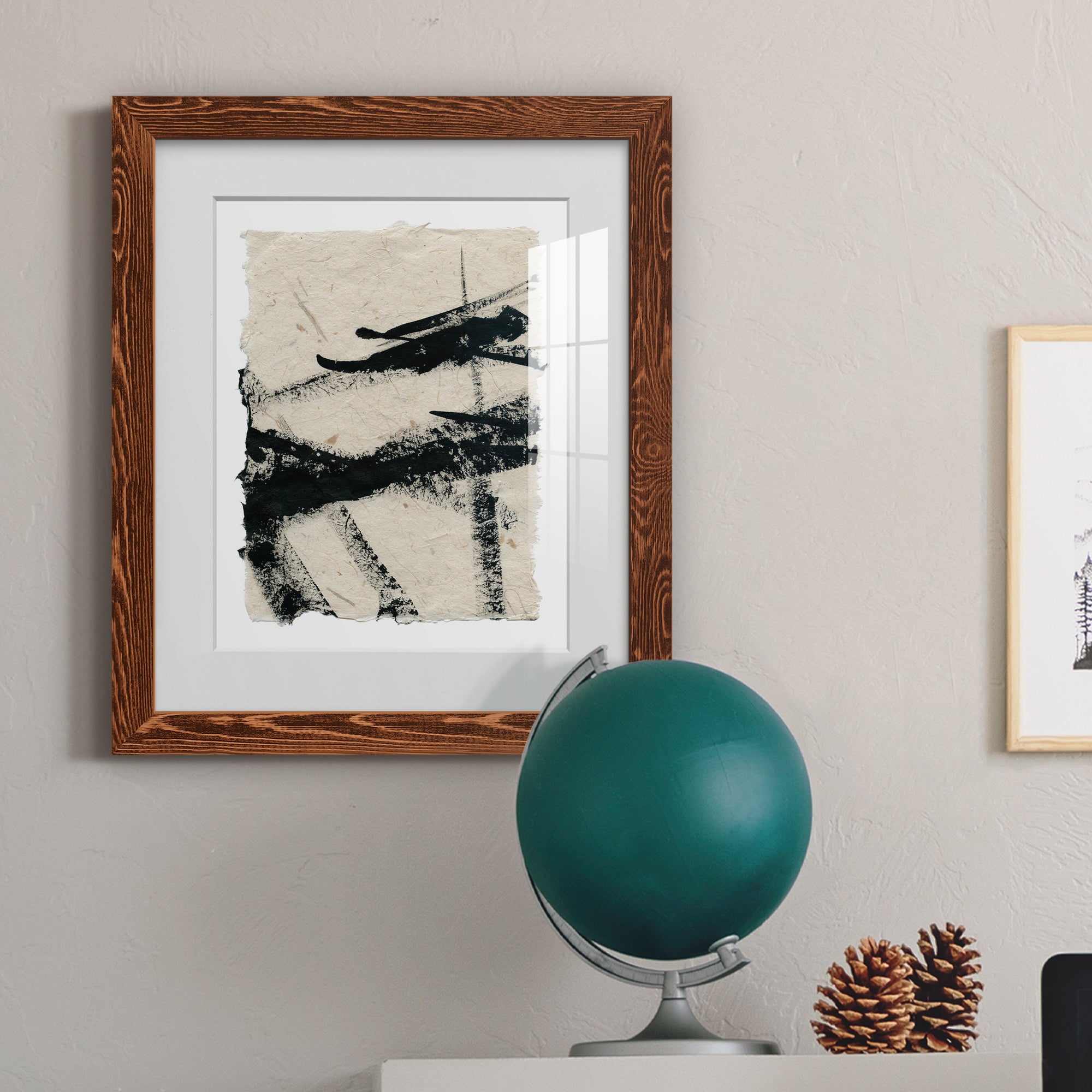 Lines Crossed II - Premium Framed Print - Distressed Barnwood Frame - Ready to Hang