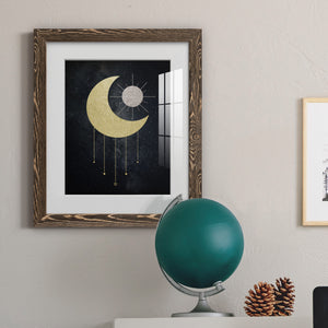 Jeweled Moon - Premium Framed Print - Distressed Barnwood Frame - Ready to Hang
