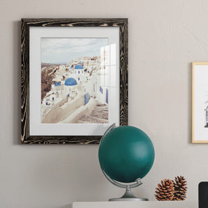Santorini - Premium Framed Print - Distressed Barnwood Frame - Ready to Hang