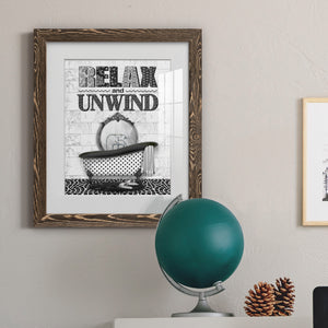 Relax and Unwind - Barnwood Framed Art Print