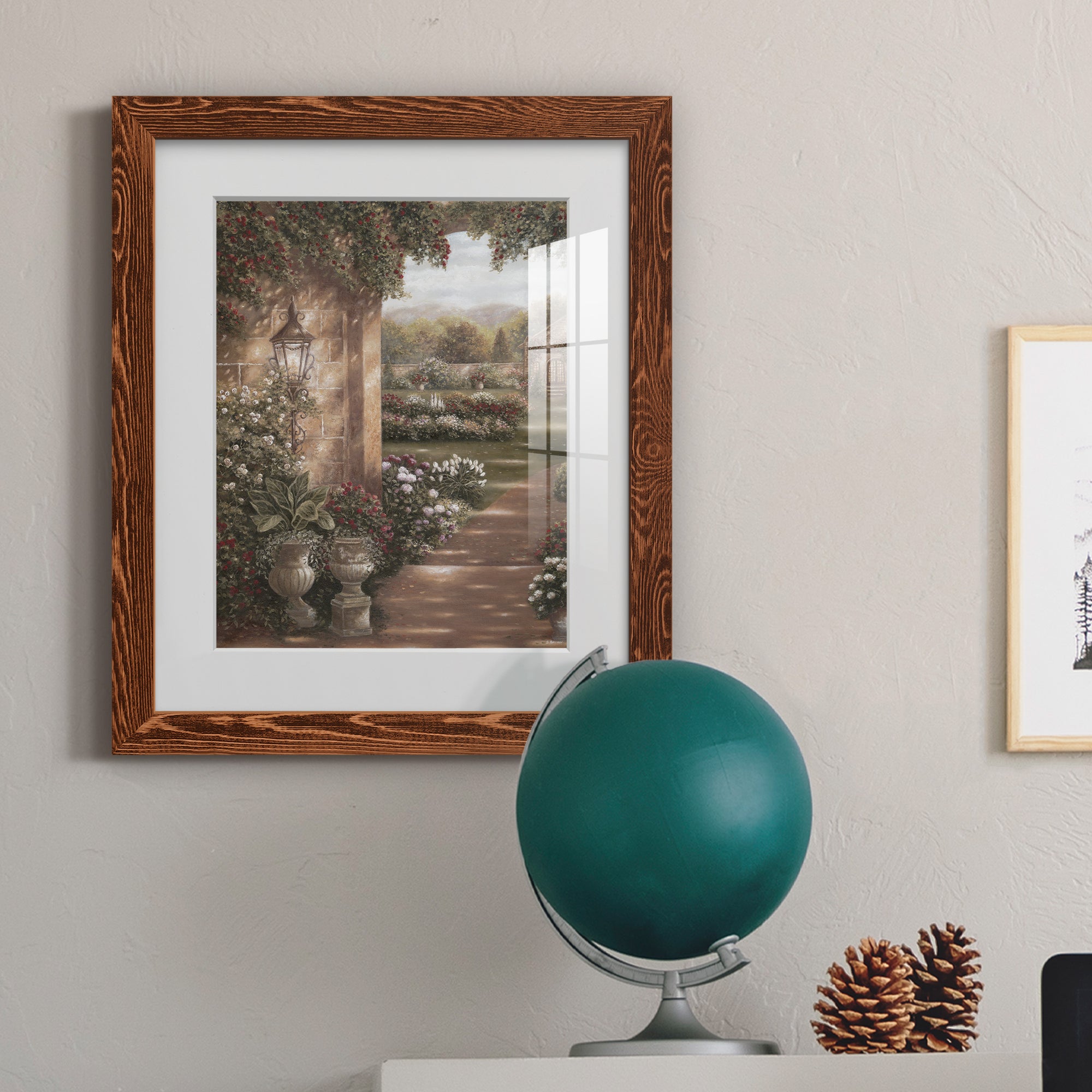Evening in the Conservatory - Barnwood Framed Art Print