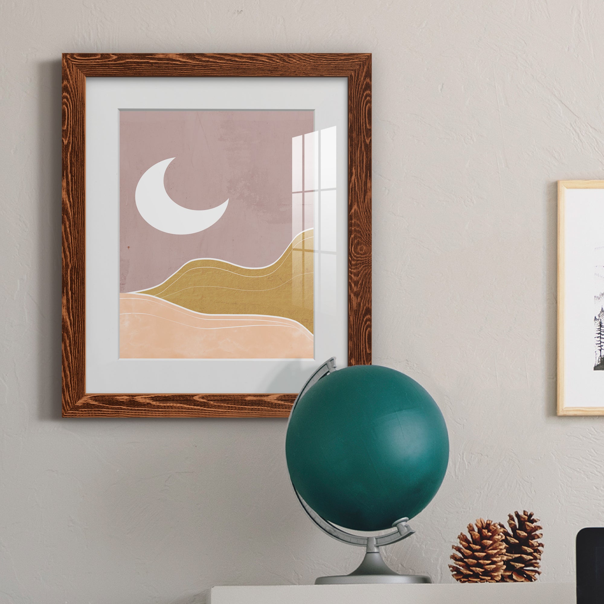 Sedona Moon - Premium Framed Print - Distressed Barnwood Frame - Ready to Hang