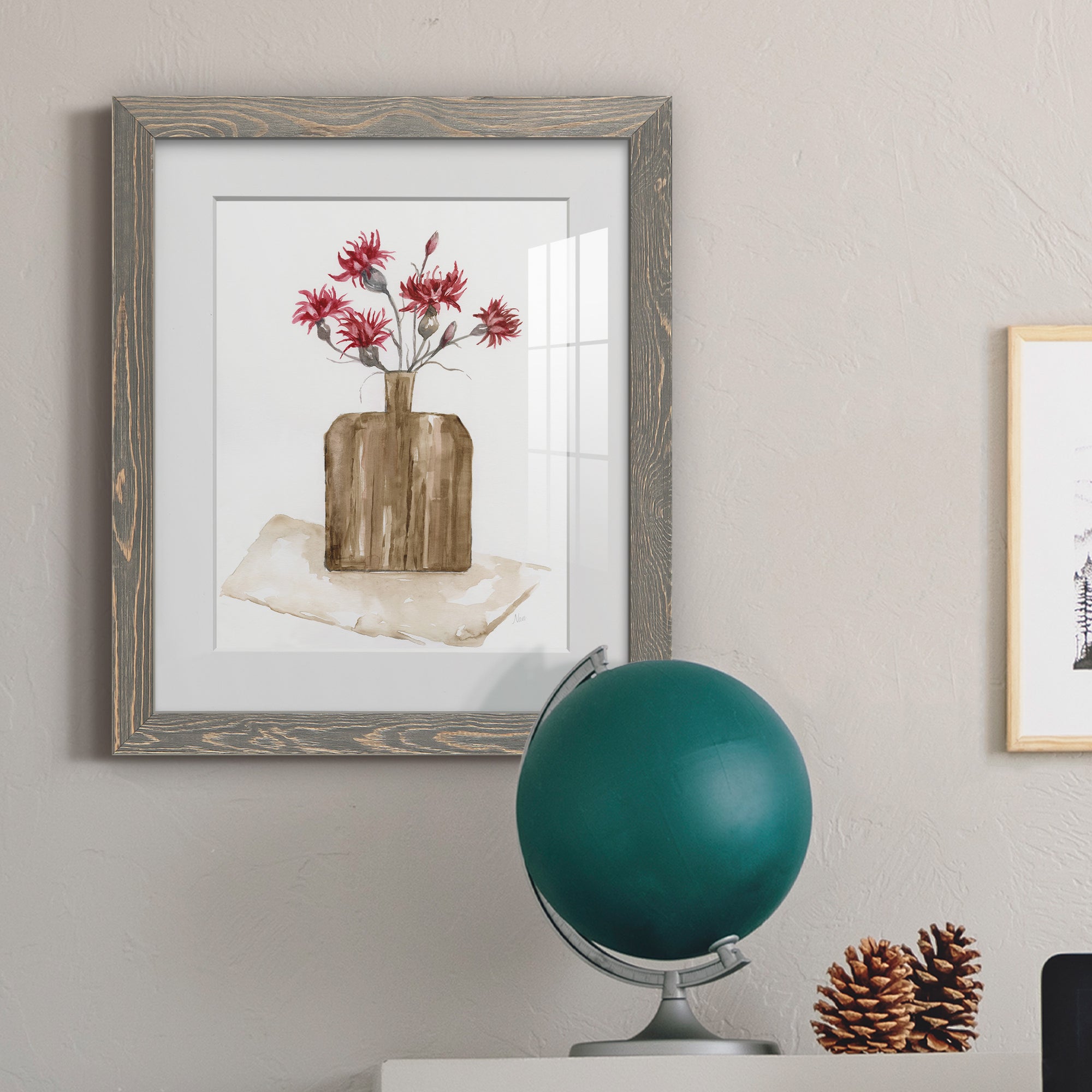 Simply Country I - Barnwood Framed Art Print