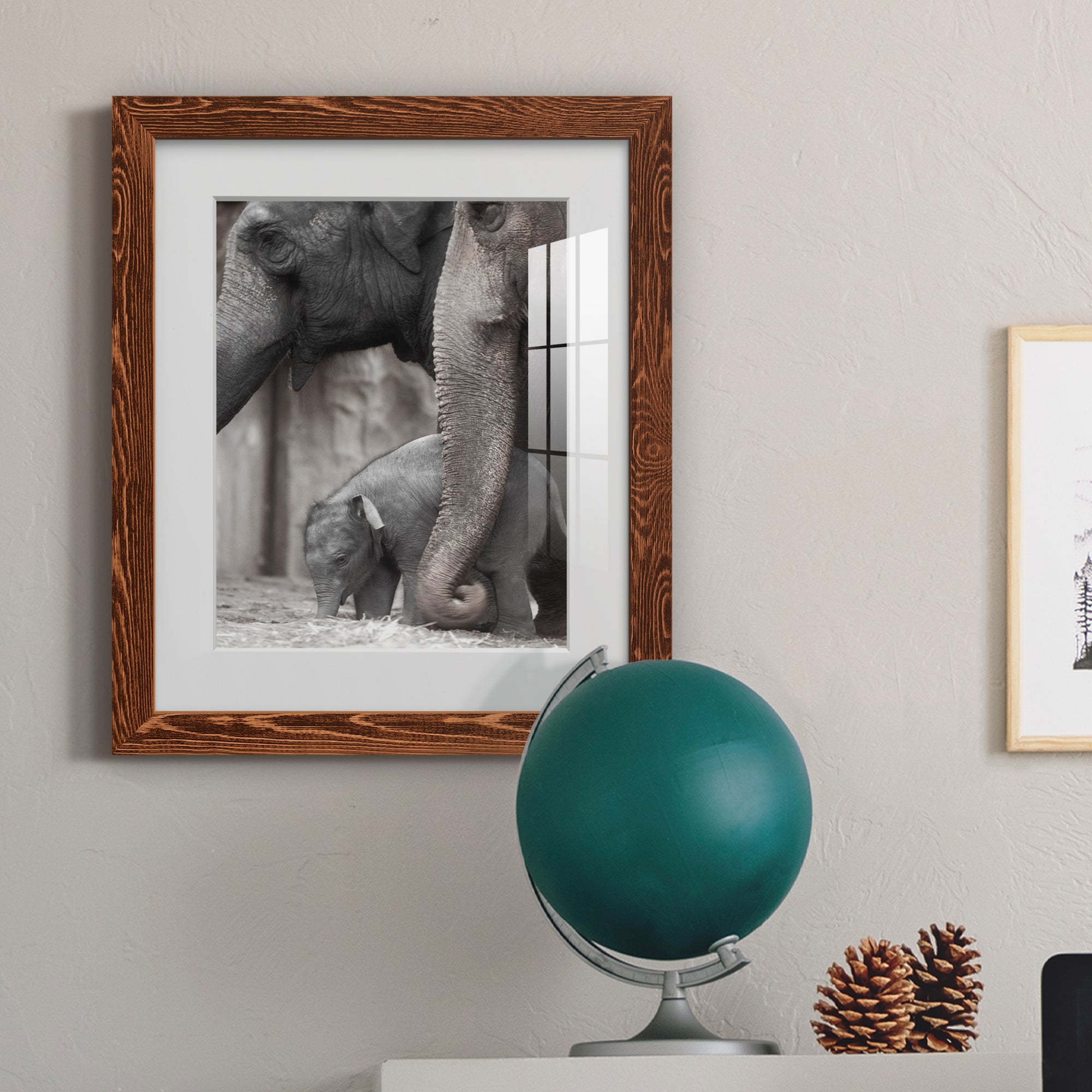 Family Moment - Barnwood Framed Art Print