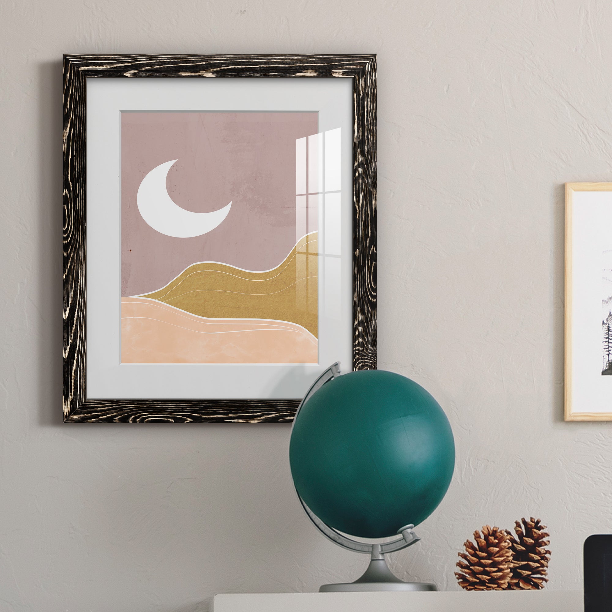 Sedona Moon - Premium Framed Print - Distressed Barnwood Frame - Ready to Hang