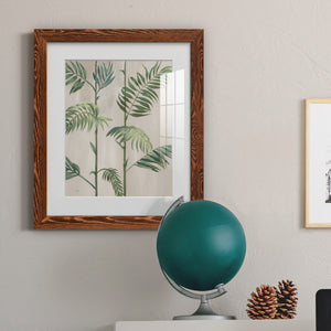 Modern Fronds I - Barnwood Framed Art Print