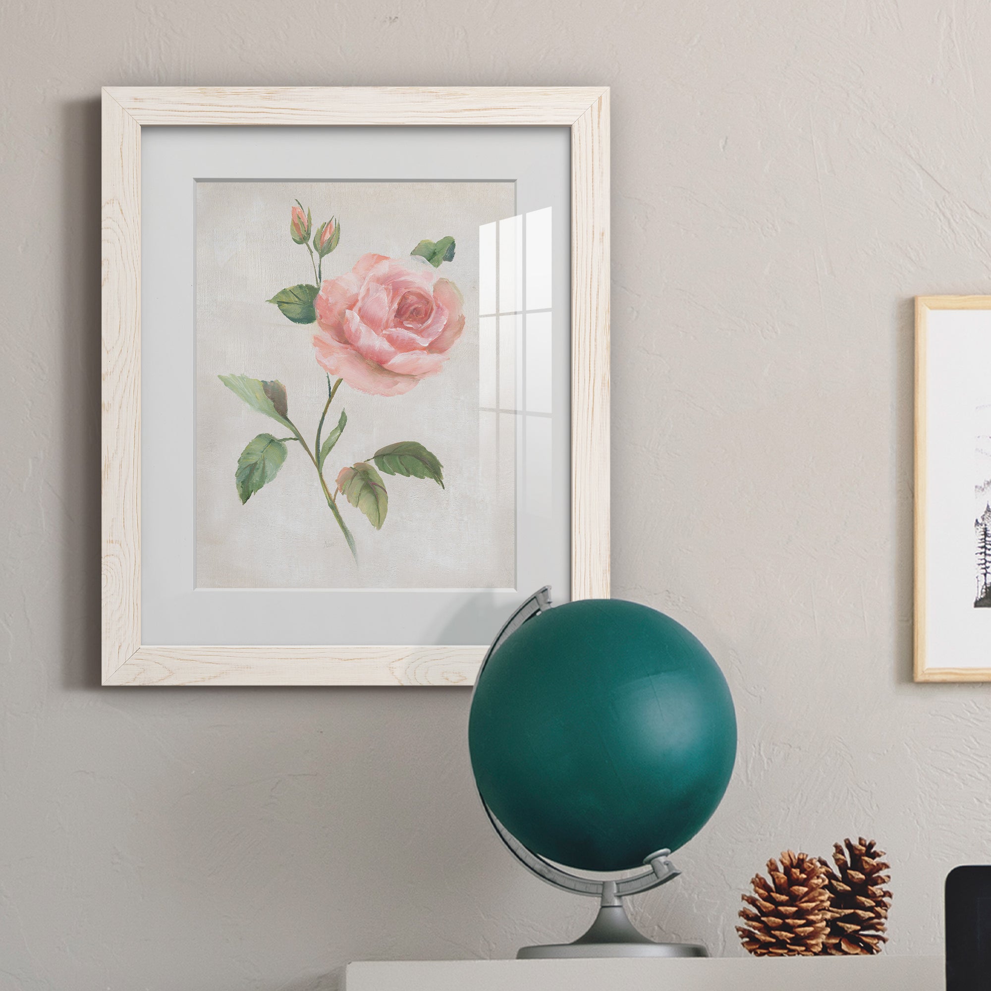 Grandiflora I - Barnwood Framed Art Print