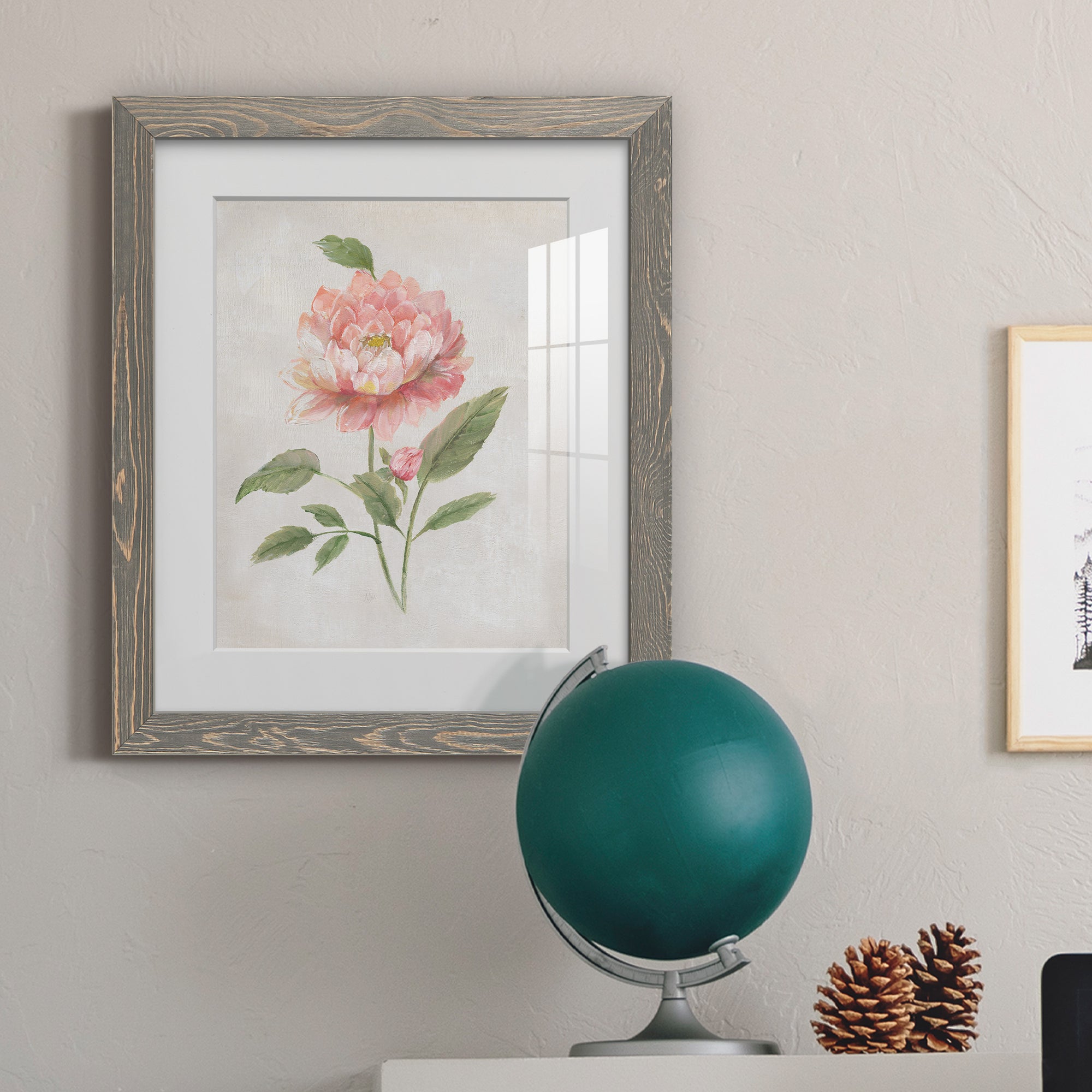 Grandiflora III - Barnwood Framed Art Print