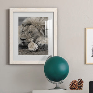 Sleepy Afternoon in Masai Mara - Barnwood Framed Art Print