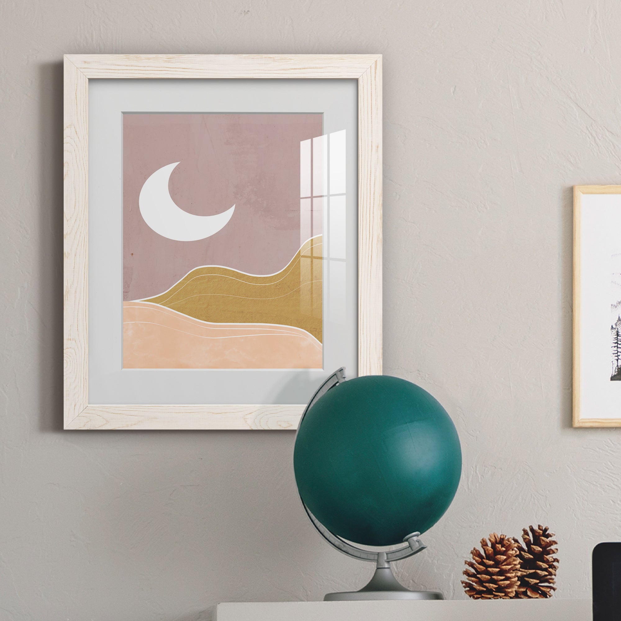 Sedona Moon - Premium Framed Print - Distressed Barnwood Frame - Ready to Hang