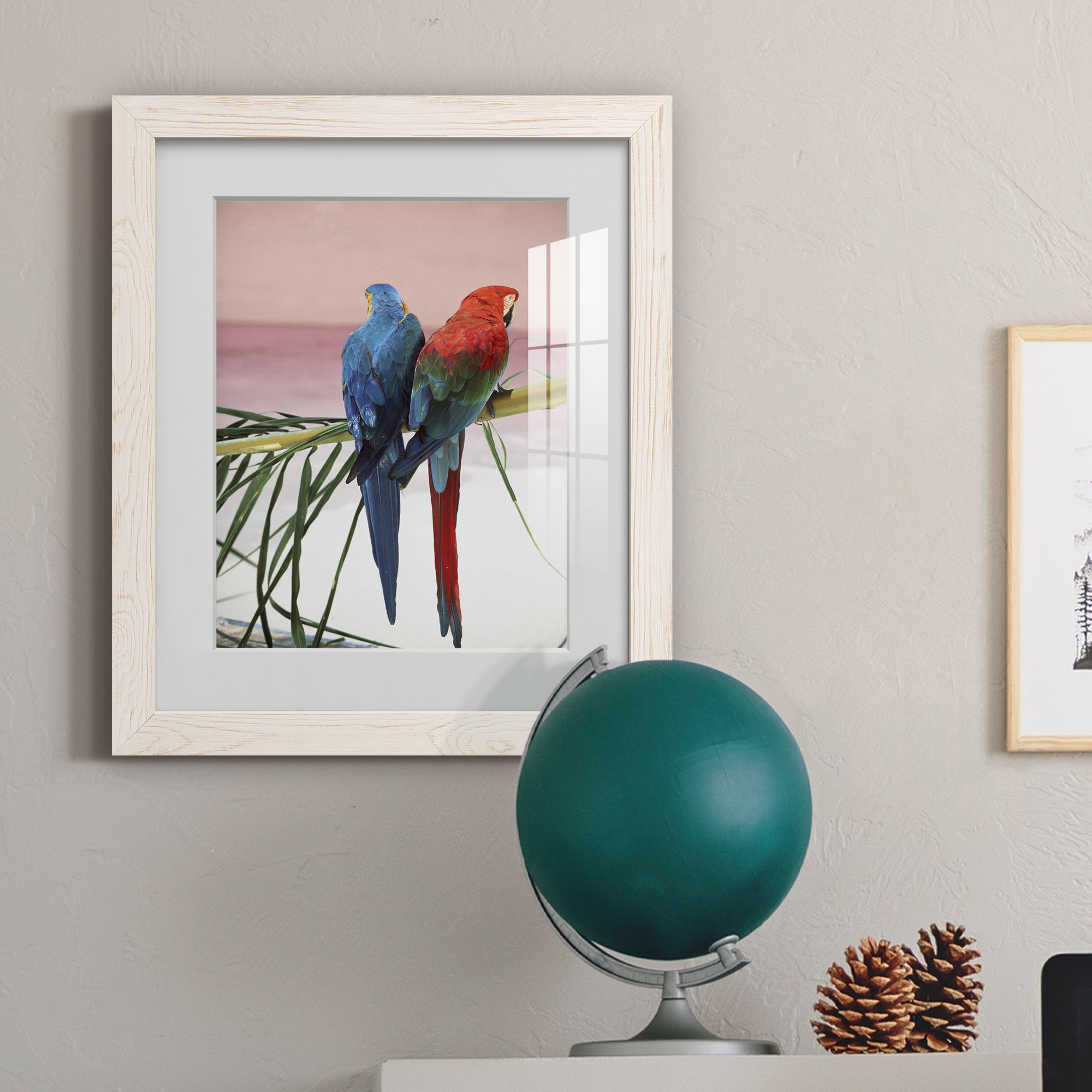 Palm Parrots - Barnwood