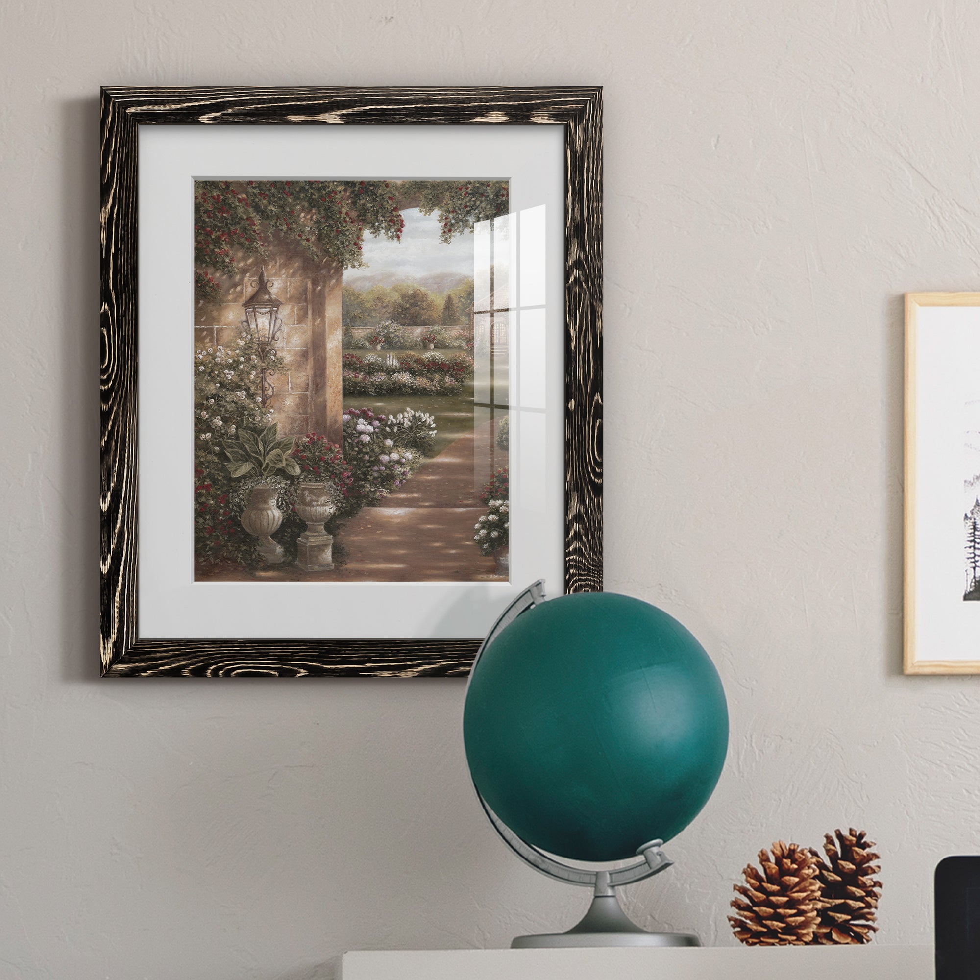 Evening in the Conservatory - Barnwood Framed Art Print