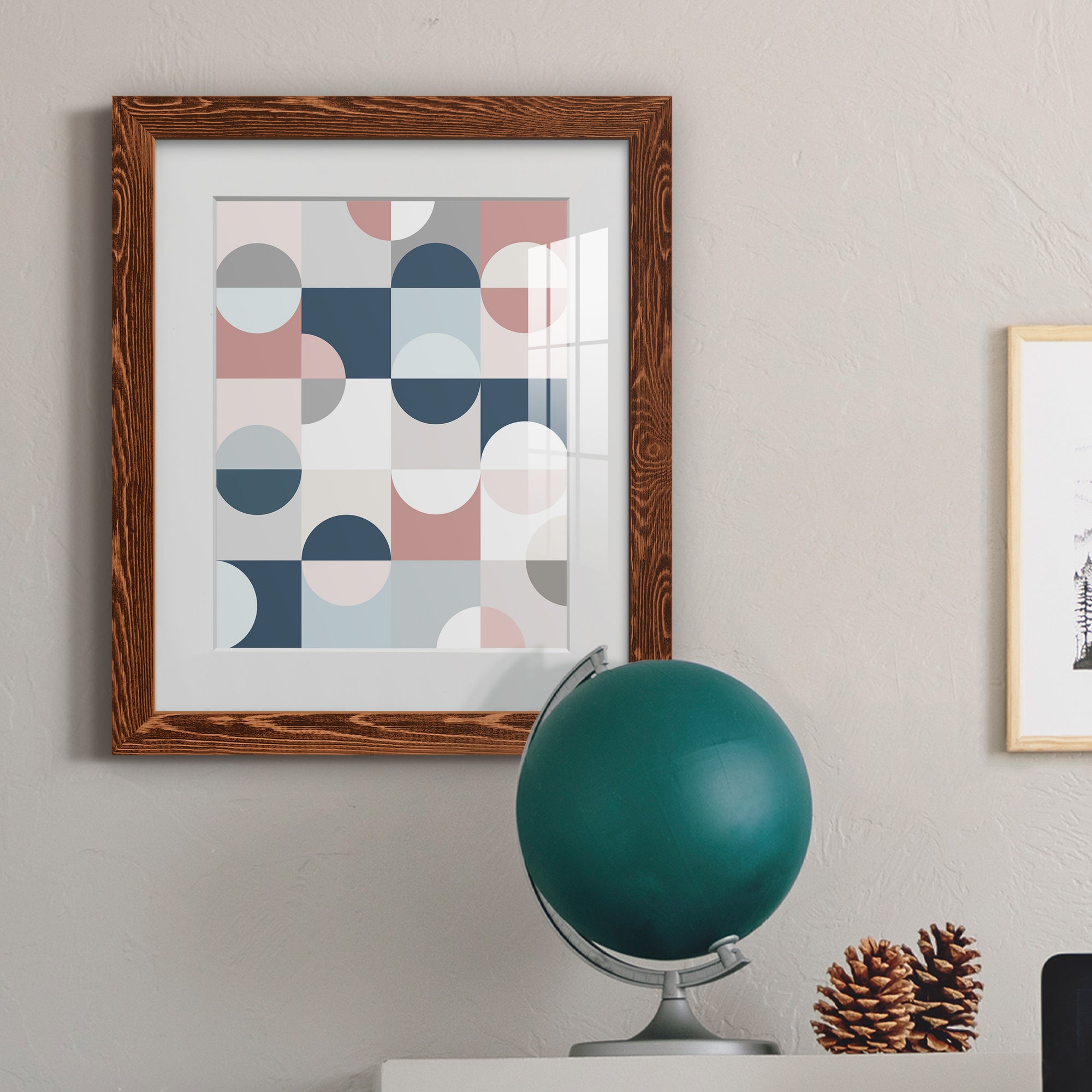 Modern Reflection - Barnwood Framed Art Print