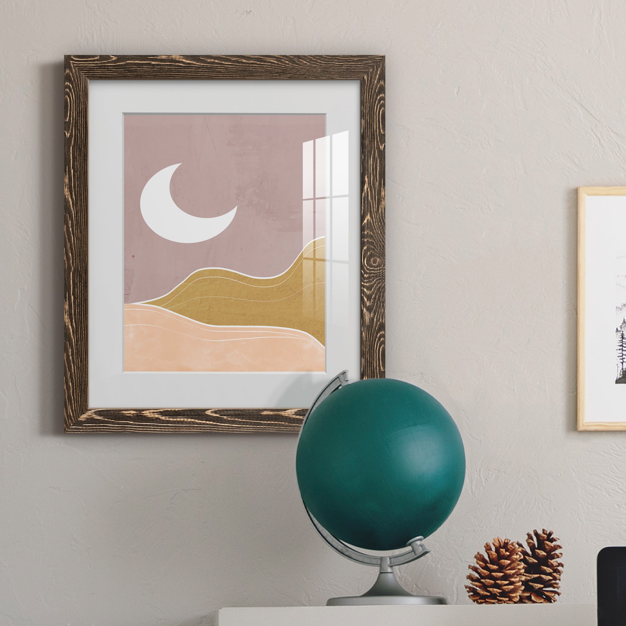 Sedona Moon - Premium Framed Print - Distressed Barnwood Frame - Ready to Hang