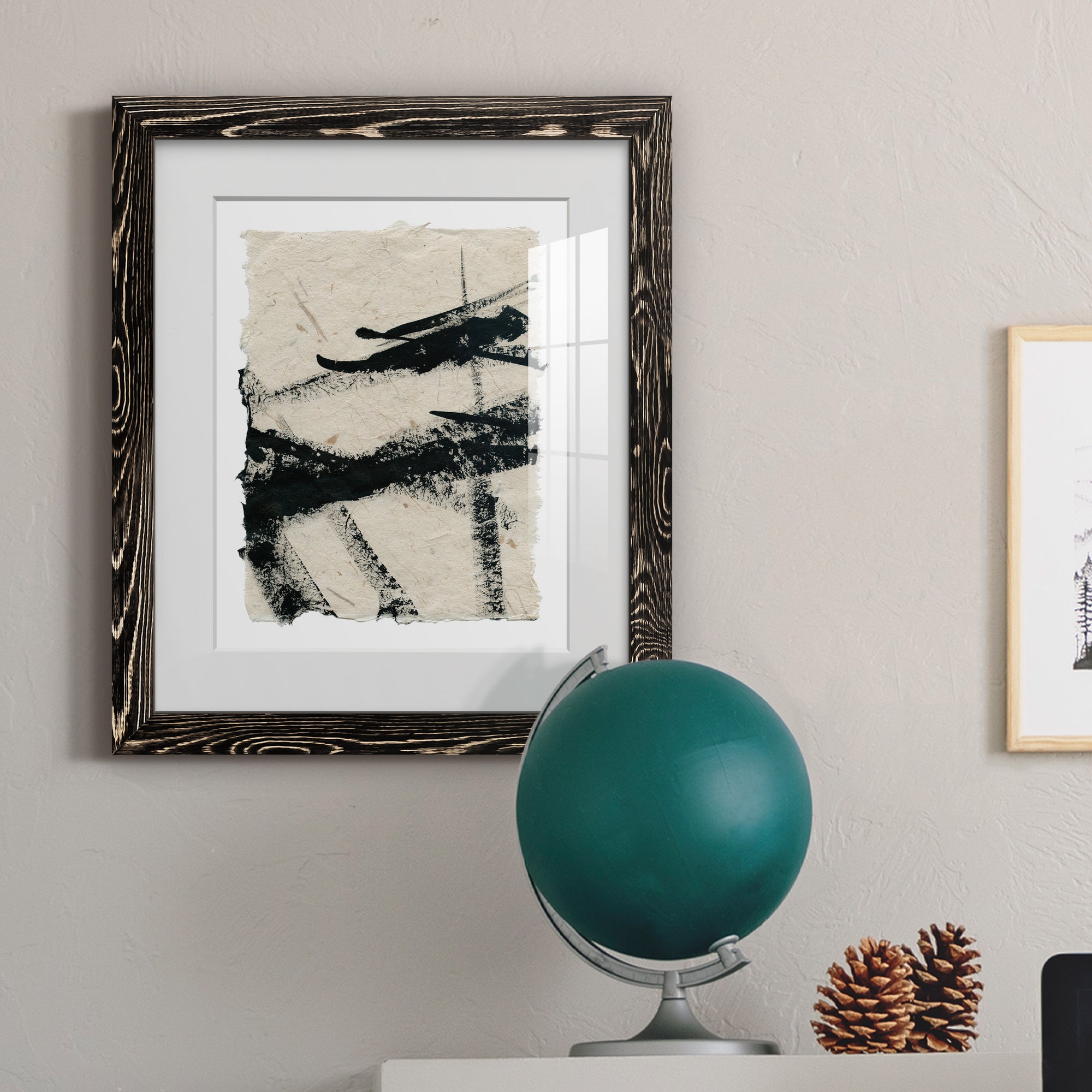 Lines Crossed II - Premium Framed Print - Distressed Barnwood Frame - Ready to Hang