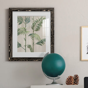 Modern Fronds I - Barnwood Framed Art Print