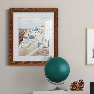 Santorini - Premium Framed Print - Distressed Barnwood Frame - Ready to Hang