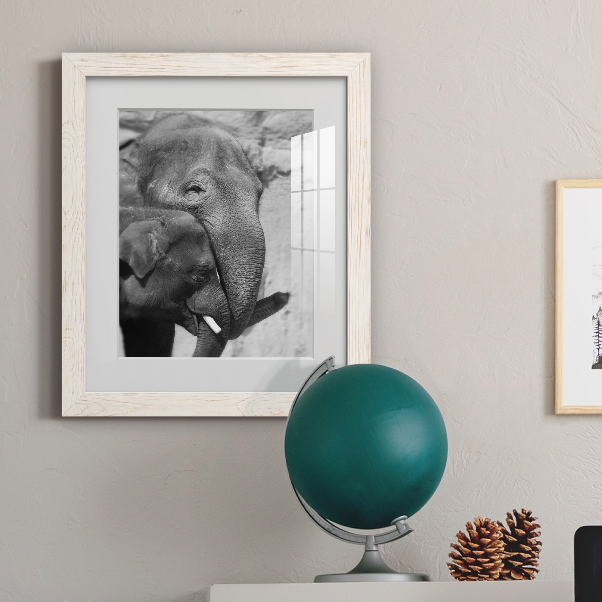 Tender Moment - Barnwood Framed Art Print