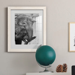 Tender Moment - Barnwood Framed Art Print