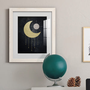 Jeweled Moon - Premium Framed Print - Distressed Barnwood Frame - Ready to Hang